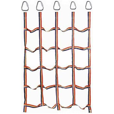 Filet d'escalade pour Enfants, Filet de Cadre d'escalade d'entraînement Physique pour Enfants en Nylon pour Les Enfants Jouant à l'intérieur et à l'extérieur, (57,1 `` x 72,8 '')LO-Ron (1/4)