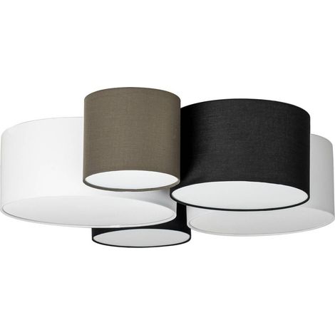 Deckenlampe "Lettie" aus Textil für Wohnzimmer & Esszimmer von Lindby (1/5)