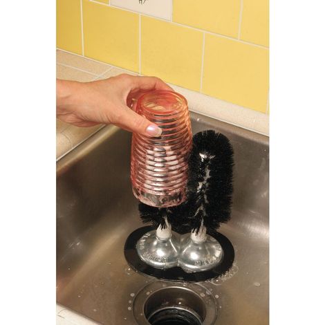 Brosses lave-verres ventouses