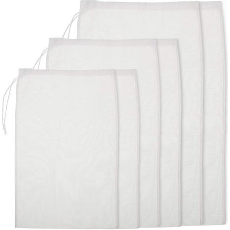 royaluxe-Tissu de passage - Tamis de passage - Tamis de passage - Sac à lait de noix - Tissu de tamis - 100 mesh - 6 pièces