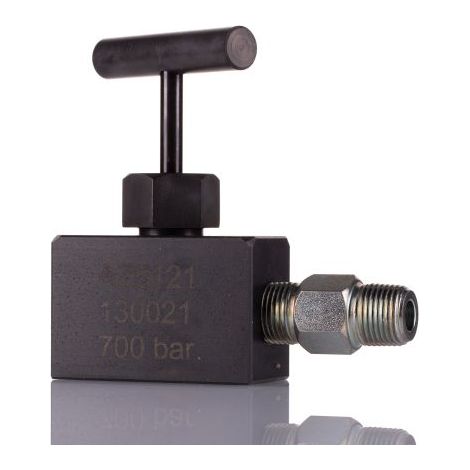 Vanne de régulation du débit hydraulique RS PRO, NPT 3/8, 700 bar Bars ( Prix pour 1 )