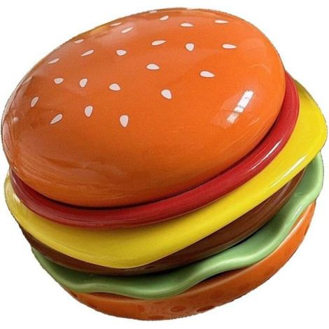 Assiettes apéritif hamburger 6 couches empilables, pour sauces, desserts, fours ou service amusant Label (1/4)