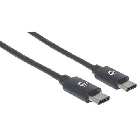 Manhattan USB-Kabel USB 2.0 USB-C® Stecker 0.50 m Schwarz 354868 (1/4)