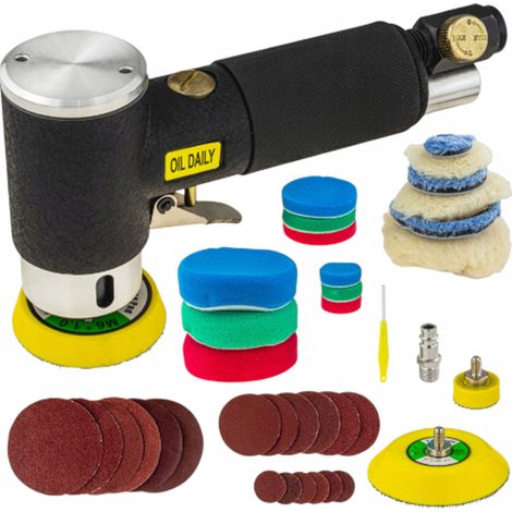 Set di levigatrice orbitale pneumatica Falon-Tech FT9909