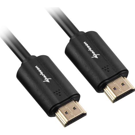 Sharkoon HDMI/HDMI 4K, 7.5m HDMI cable 7.5m HDMI type A (Standard) Noir (1/4)