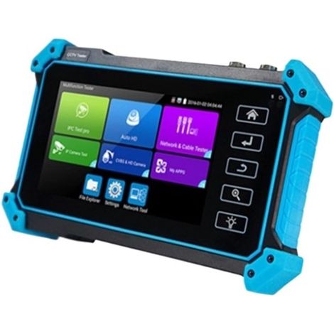Testeur de vidéosurveillance prenant en charge la caméra IP Testeur De Caméra IP CCTV AHD + TVI + CVI + Testeur De Caméra De Vidéosurveillance Analogique Moniteur VGA PoE Sortie De Puissance RJ45 Test (1/5)