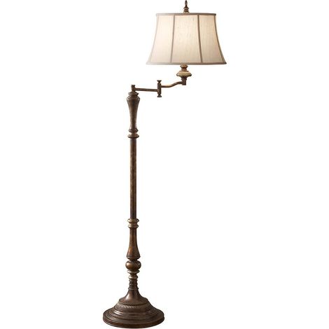 Elstead Gibson - 1 helle Stehlampe Antikbraun, E27 (1/5)