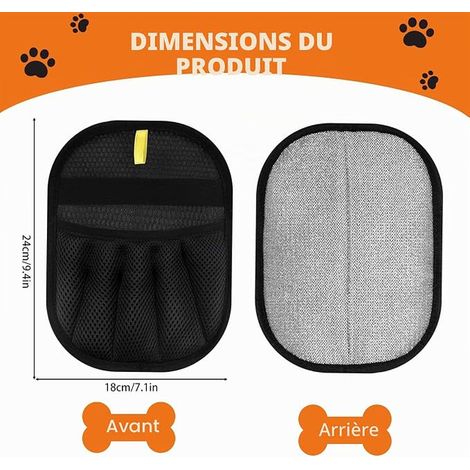 Pet Hair Gloves Thickened Design Electrostatic Power Couch, Car, Clothes Direct Grooming (1/4)