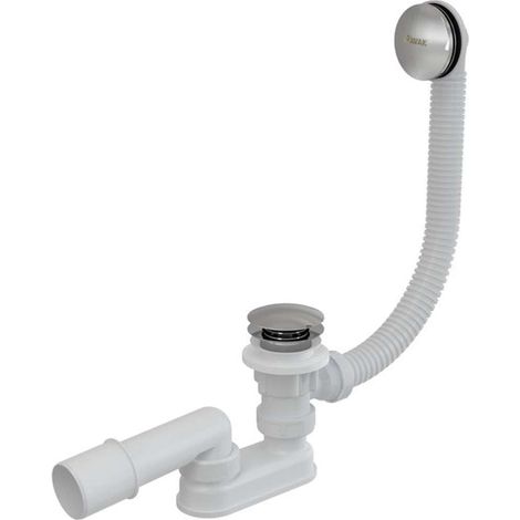 Ravak - Ab- und Überlaufgarnitur für Badewannen, Länge 570 mm, ClickClack, Chrom X01377