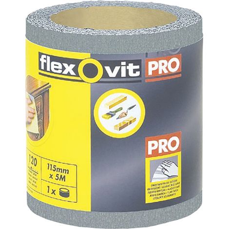 Flexovit 63642526417 High Performance Finishing Sanding Roll 115mm x 5m 240G FLV26417 (1/5)
