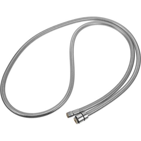 Manguera de ducha flexible antienredos de 2 m para baño, con conexiones macho y hembra, resistente a la presión (1/5)