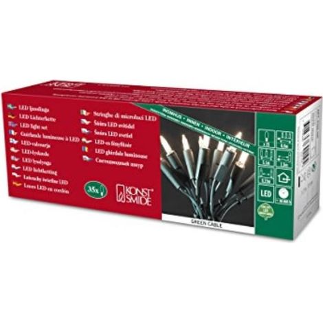Konstsmide 6302-100 Mini-Lichterkette Innen EEK: G (A - G) netzbetrieben Anzahl Leuchtmittel 35 LED (1/3)