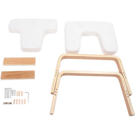 Tabouret de yoga en hêtre blanc - Chaise d'inversion multifonction pour fitness à domicile (1/5)