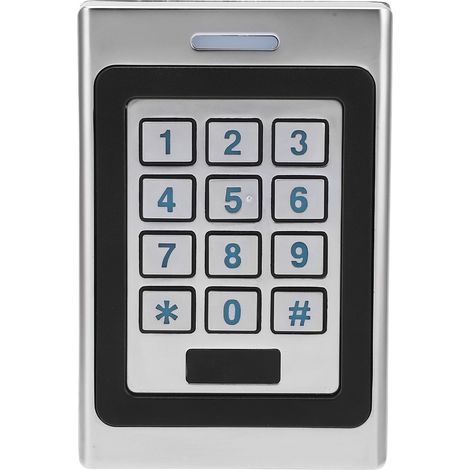Clavier de contrôle d'accès IP67 étanche à l'eau et à la poussière, ouverture par carte à mot de passe, clavier d'entrée sans clé 125 kHz (1/5)