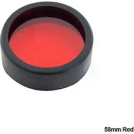 Cache de phare de moto jaune/rouge/bleu en plastique, à monter soi-même, ampoule 3000K, changement de couleur, diamètre 58 mm / 60 mm (58 mm rouge) (1/5)