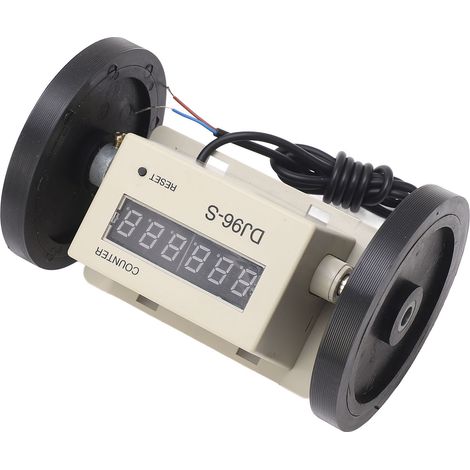 Roue de mesure numérique 0,01-999999 m, compteur de distance en mètres avec 2 roues, 110V AC (1/5)