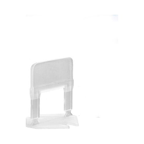 Lot de 100 languettes de nivellement pour aider à la pose de carrelage 2 mm, transparent (1/4)