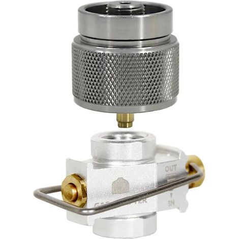 Adaptateur de gonflage pour réservoir de réchaud de camping extérieur, adaptateur de bouteille de gaz MAPP à charge mutuelle isobutane/butane, recharge de gaz pour vaporisateur, réchauds de cuisine po (1/5)