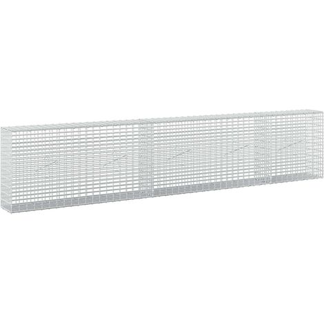 Gabion avec fil de 3,5 mm et maille de 5x2,5 cm 250x20x50 cm vidaXL (1/4)