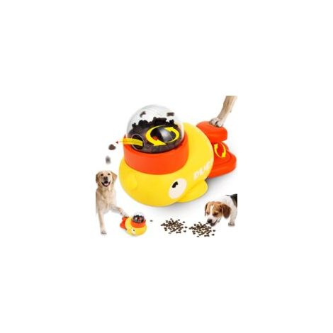 Mangeoire Interactive pour Chien en Forme de Canard Jaune-Contrôle des Calories et Jouet Éducatif Anti-Glouton pour Animaux, Distributeur de Friandises pour Chien et Chat, Durable et Non (1/5)