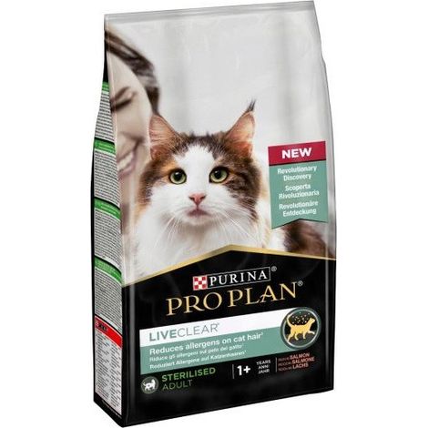 Purina Pro Plan Cat Live Clear Adult Sterilised con Salmone  - Purina Pro Plan Cat Live Clear Adult Sterilised con Salmone - Sacco Da 1,4 Kg (1/3)