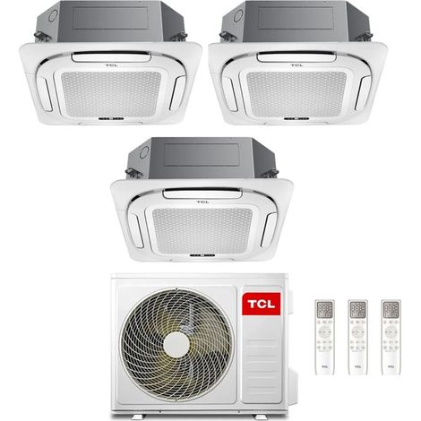 Condizionatore a Cassetta 4 Vie TCL Compact Trial Split 9+12+12 con MT3240 R-32 Wi-Fi Optional