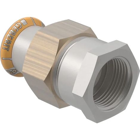 Geberit Mapress Therm unión roscada de transición con rosca hembra: d=18mm, Rp=1/2″, 45402