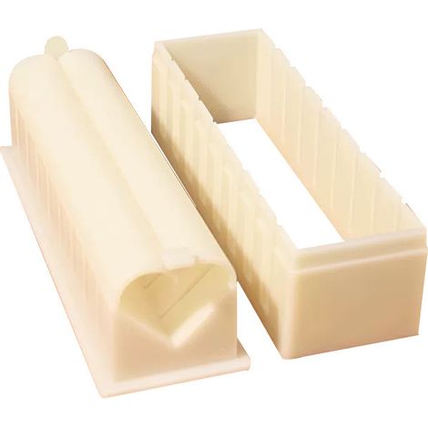Ensemble d'outils de moulage de sushi en 3 pièces, outil de fraisage de riz aux algues, emballage de matériel de riz en boules de riz, sushi rond horizontal (1/2)