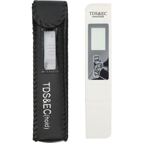 Testeur TDS écran LCD commutable °C °F multimode EC conductivité eau potable purificateur industriel ABS pile CR2032 (1/5)