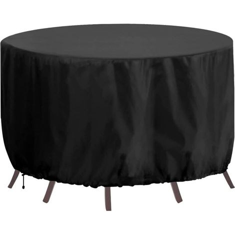 Telo di copertura per mobili da giardino - Impermeabile - Resistente - 180 x 80 cm - Oxford 420D - Resistente al vento e ai raggi UV - Nero - Crezuo
