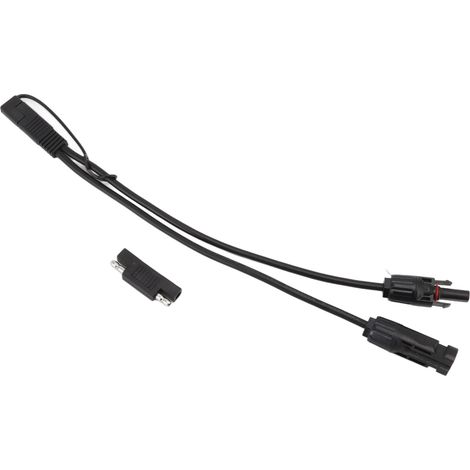 Cavo adattatore Toivize SAE, prolunga rapida per pannello solare 10AWG, in PVC impermeabile, nero, 0,35 m per auto e moto (1/5)
