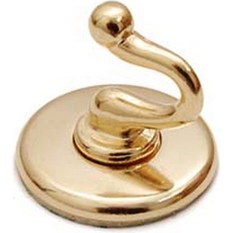 20PZ GANCI ADESIVI SMERALDO ORO - ø mm.36