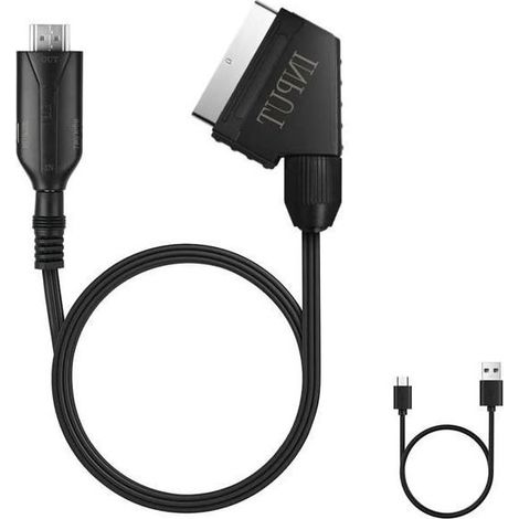 Câble adaptateur Péritel vers HDMI - STRAßE TECH - 100 cm - 720p/1080p - Plug and Play (1/4)