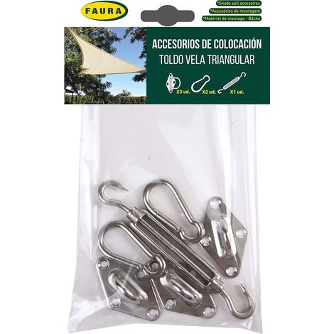 Accessori per l'installazione di tende a vela triangolari
