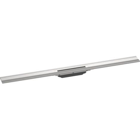 Hansgrohe RainDrain Flex - Duschrinne 1000 mit Edelstahlrost, kürzbar, zur Wandmontage, Edelstahl gebürstet 56053800