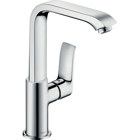 Hansgrohe Metris Einhebel-Waschtischmischer 230mm 5l/min mit Zugstangen-Garnitur, Chrom