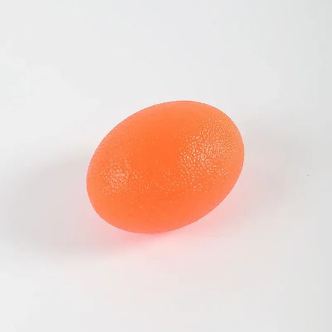 (Orange) Ballon de musculation unisexe en silicone de qualité professionnelle, avec poignée en silicone. (1/5)