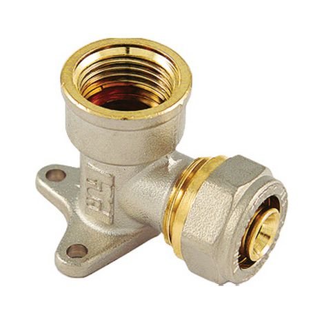 RACCORDO CURVO FEMMINA CON FLANGIA SERIE INS PER MULTISTRATO- 1/2 x 20- TIEMM- pezzi 1 (1/2)