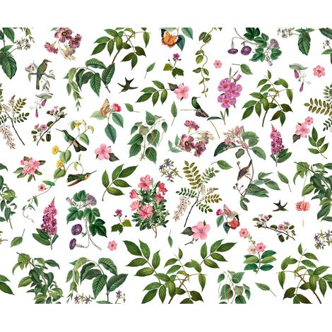 Papier peint panoramique romantique Cottage Core (1/4)