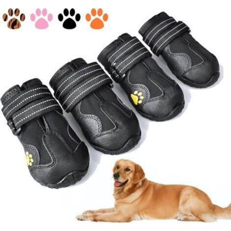 Dog boots – Waterproof and non-slip – With reflective strips and durable sole – Suitable for medium-sized dogs – Protect paws during outdoor walks (1/5)