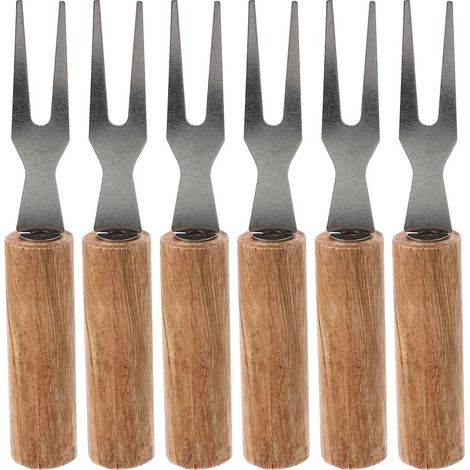 6 fourchettes à épis de maïs réutilisables pour le barbecue - Outils de barbecue résistants à la chaleur - Compatibles avec les accessoires de barbecue-AquaForge (1/4)