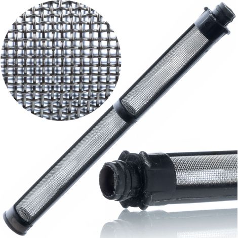 Filtro a Dito 60 Mesh – Compatibile con Pistole Graco FTX XTR Contractor  Metallo e Plastica, 110mm x 9mm  Per Verniciatura