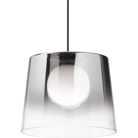 Ideal Lux FADE Kuppel-Pendel-Deckenleuchte Glas-Chrom-Schirm (1/2)