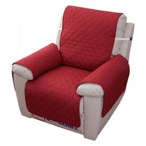 Housse Fauteuil Relax 1 Place, Housse de Canapé Protecteur Inclinable Imperméable pour Chambre (Rouge 55×200) (1/4)