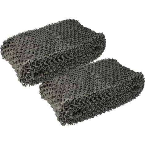 vhbw 2x Filtro compatible con Philips HU4811, HU4811/10, HU4803, HU4803/01, HU4801, HU4801/01 humidificador - Filtro de aire, filtro de vellón gris (1/4)