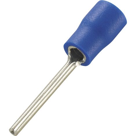 TRU COMPONENTS 739361 Stiftkabelschuh 1.50 mm² 2.50 mm² Teilisoliert Blau 100 St.
