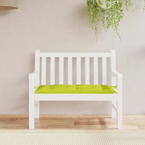 vidaXL Coussin de banc de jardin vert brillant 100x50x7cm tissu oxford (1/5)