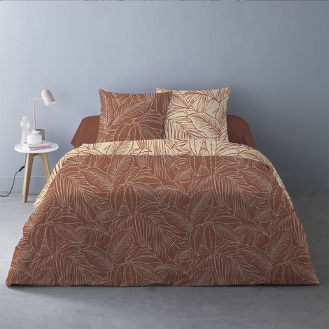 Housse de couette 240x220 Monti orange + 2 taies (1/3)