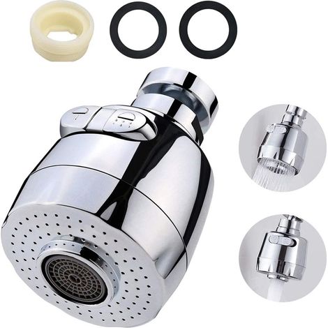 Robinet pivotant, rallonge de robinet de cuisine, tête de douchette pivotante à 360°, composant de rechange, diffuseur, accessoires de cuisine (A) (1/5)