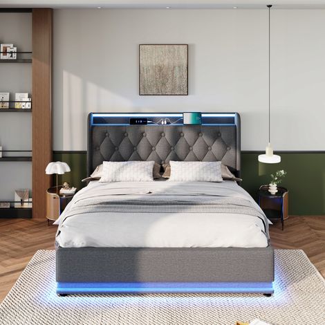 lit coussin lit double, LED surround 360, 140  200 cm, (1/5)